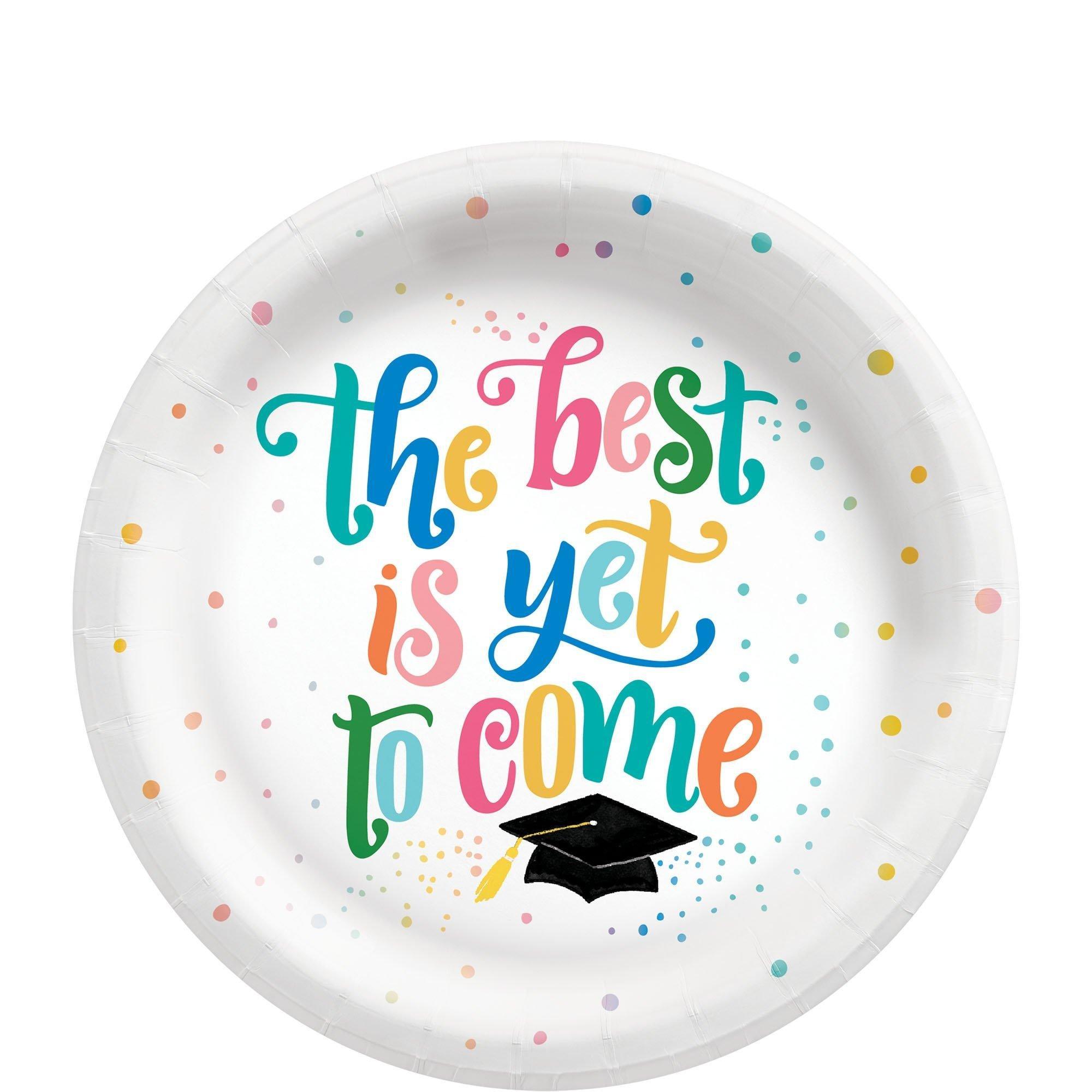 Graduation Party Supplies Kit for 40 with Decorations, Plates, Napkins, Cups - Follow Your Dreams